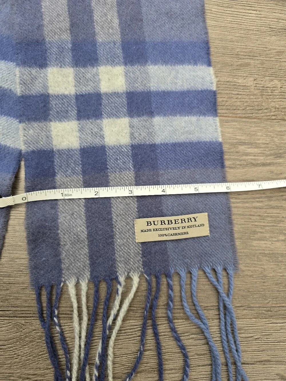 Burberry blue check cashmere scarf Plaid Blue Periwinkle Quiet Luxury Fall